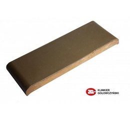 Парапетная плитка, плоский профильный кирпич ZG (Польша) 305x110x25 коричневый